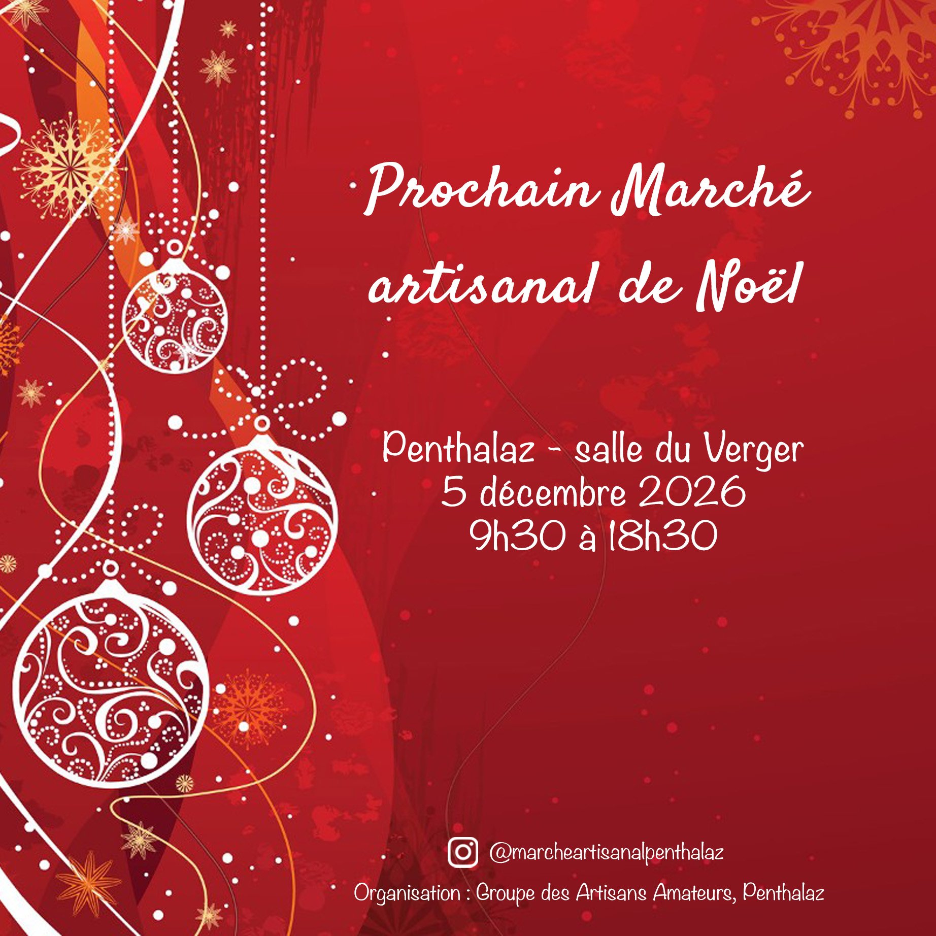 Marché artisanal de Noël