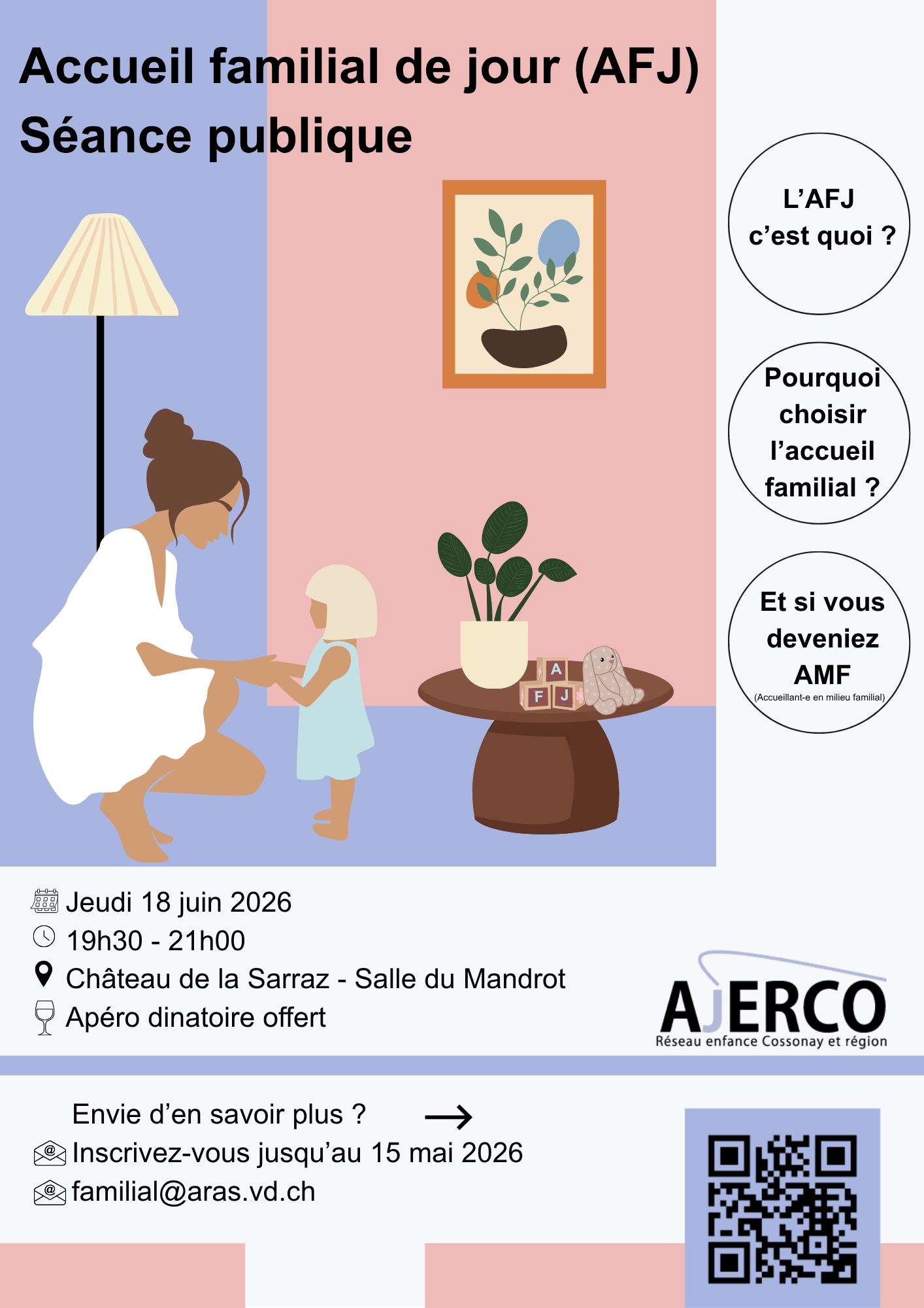 Séance publique de présentation de l'accueil familial de jour