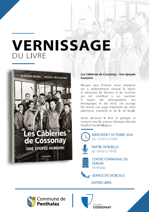 Vernissage livre des câbleries de Cossonay